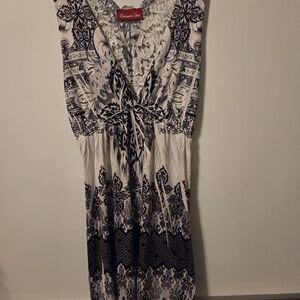 Panhandle Slim Monochrome Maxi Dress